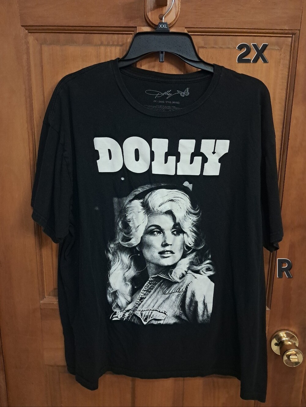 2X Women's Dollcake Black Graphic 'DOLLY' Portrait Tee